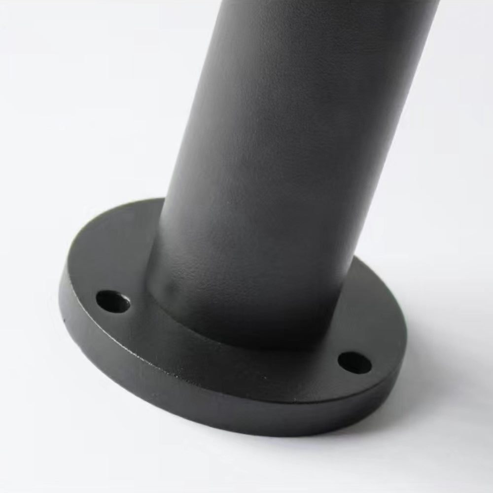 Ray Metal Cylindrical Outdoor Path Light, Black - Neutral Decor
