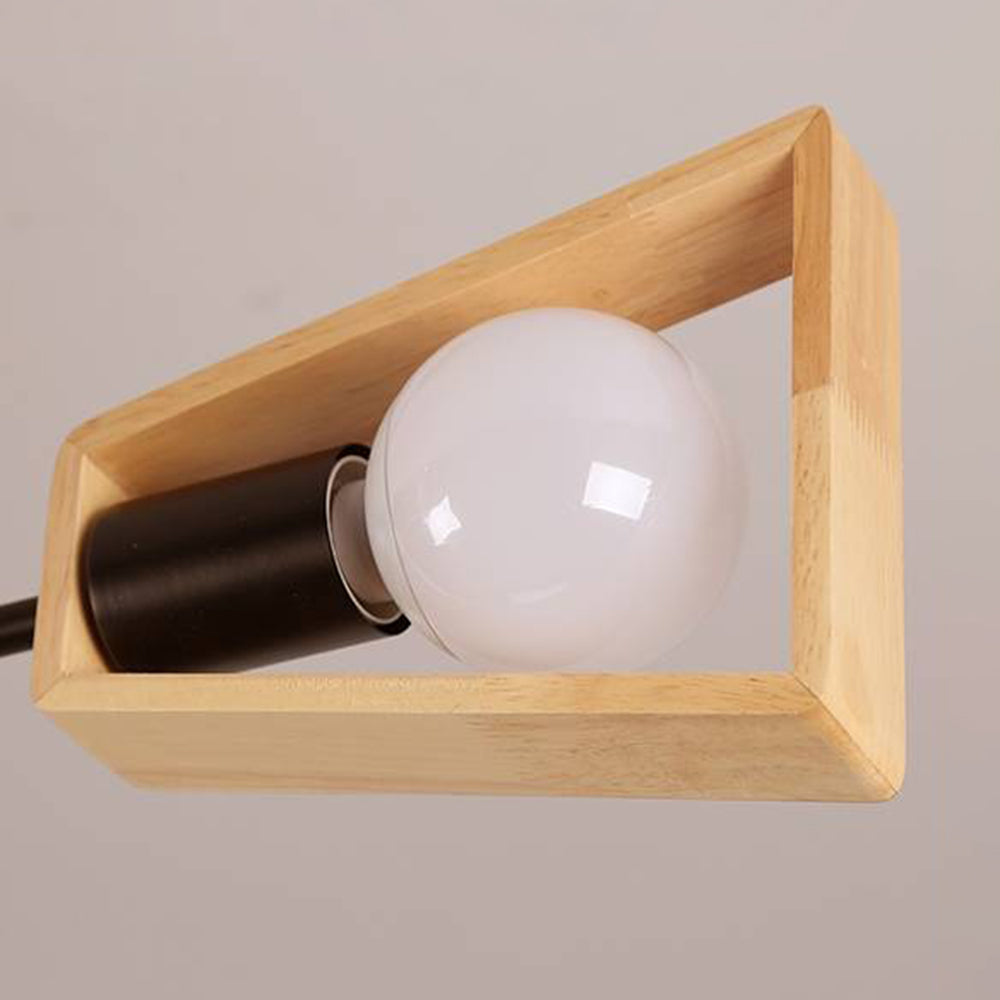 Muto Modern Nordic Rotatale Pendant Light, Wood, 3 Style - Neutral Decor