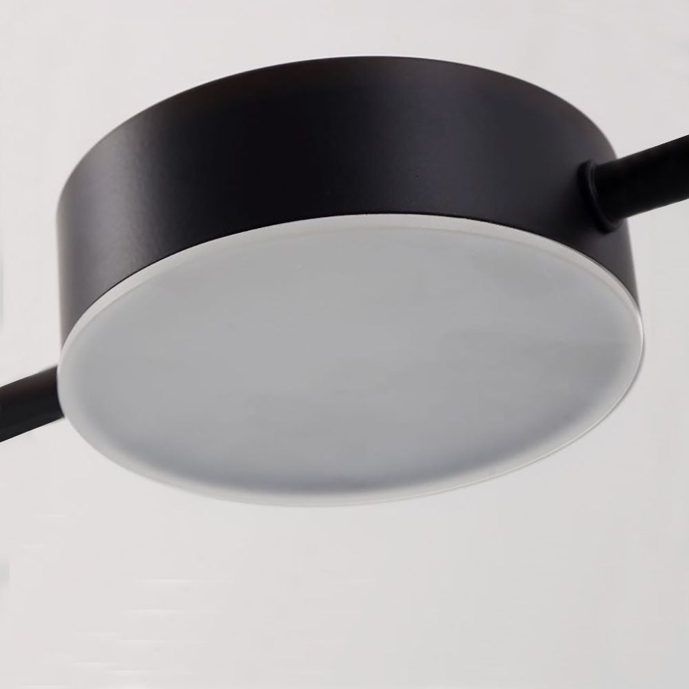 Arisha Minimalist Multi Metal Pendant Light, Black/Gold - Neutral Decor