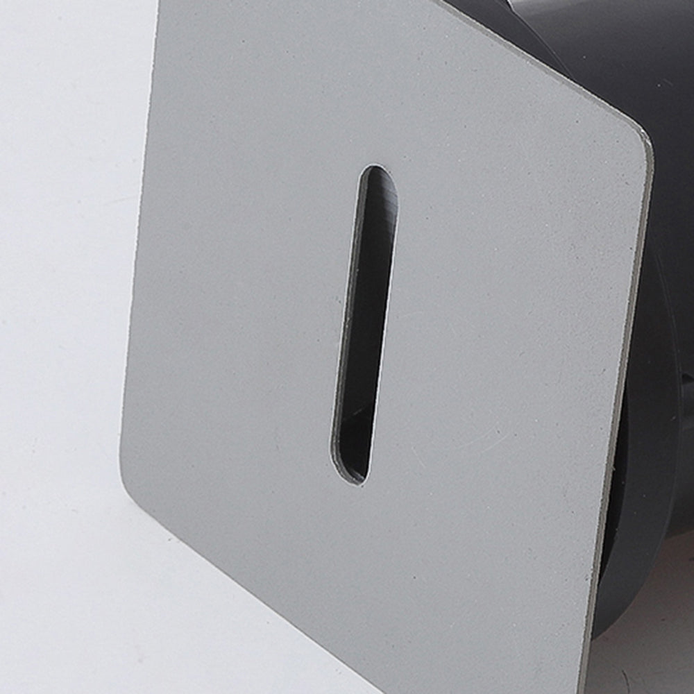 Ray Modern Metal Square/Circular Outdoor Deck/Step Light, Black - Neutral Decor