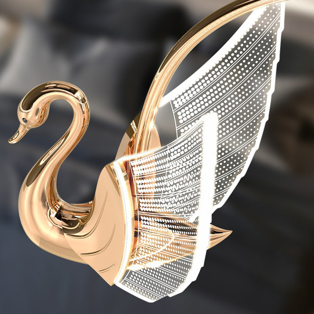 Arisha Modern Creative Swan Pendant Light, 2 Color - Neutral Decor