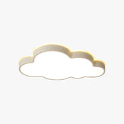 Arisha Modern Flush Mount Cloud Ceiling Light, White, Metal - Neutral Decor