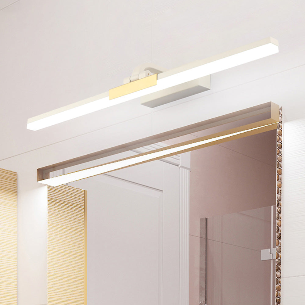 Arisha Modern Linear Mirror Front Metal Vanity Wall Lamp, Black/White - Neutral Decor