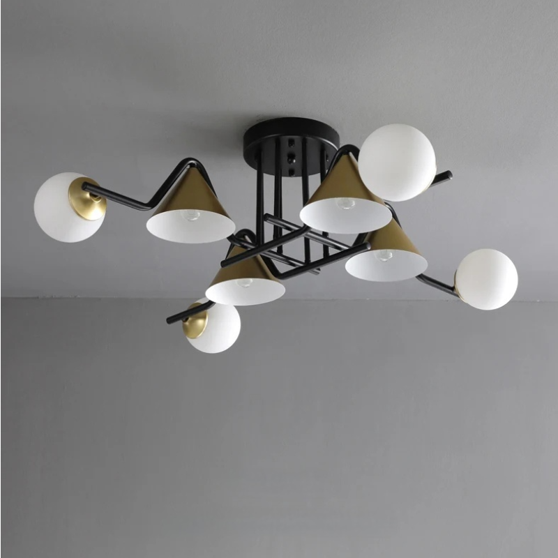 Arisha Design LED Flush Mount Ceiling Light Bedroom/Living Room - Neutral Decor