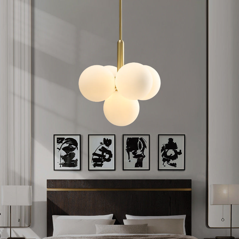 Valentina Nordic LED Chandelier Metal Glass Living Room/Bedroom - Neutral Decor