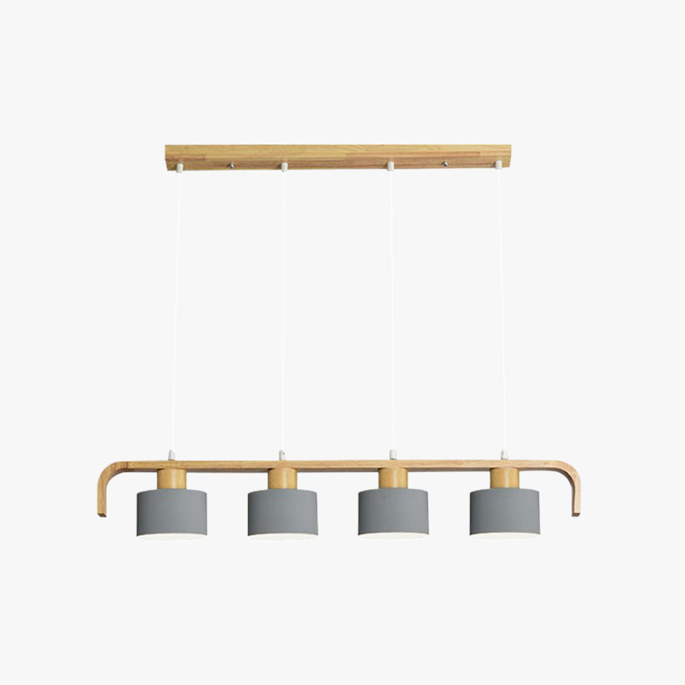 Valentina Pendant Light Cylinder Nordic, Bamboo, White/Green/Gray, Bedroom - Neutral Decor