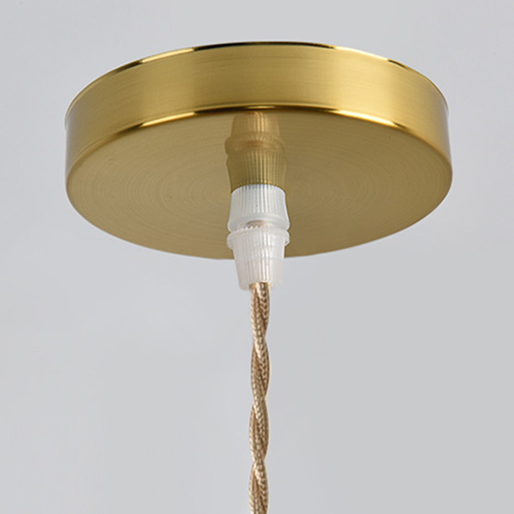 Valentina Art Deco Blown Brass & Glass Pendant Light, 7 Styles - Neutral Decor