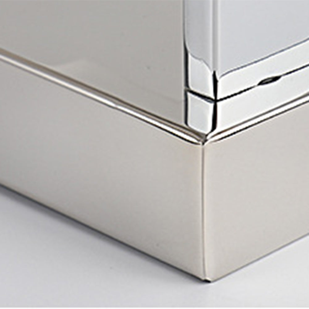Arisha Modern Square Metal/Acrylic Wall Lamp, Silver, Bathroom - Neutral Decor