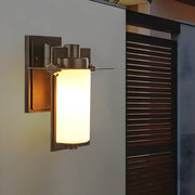 Kane Unique Glass Outdoor Wall Lantern Sconce