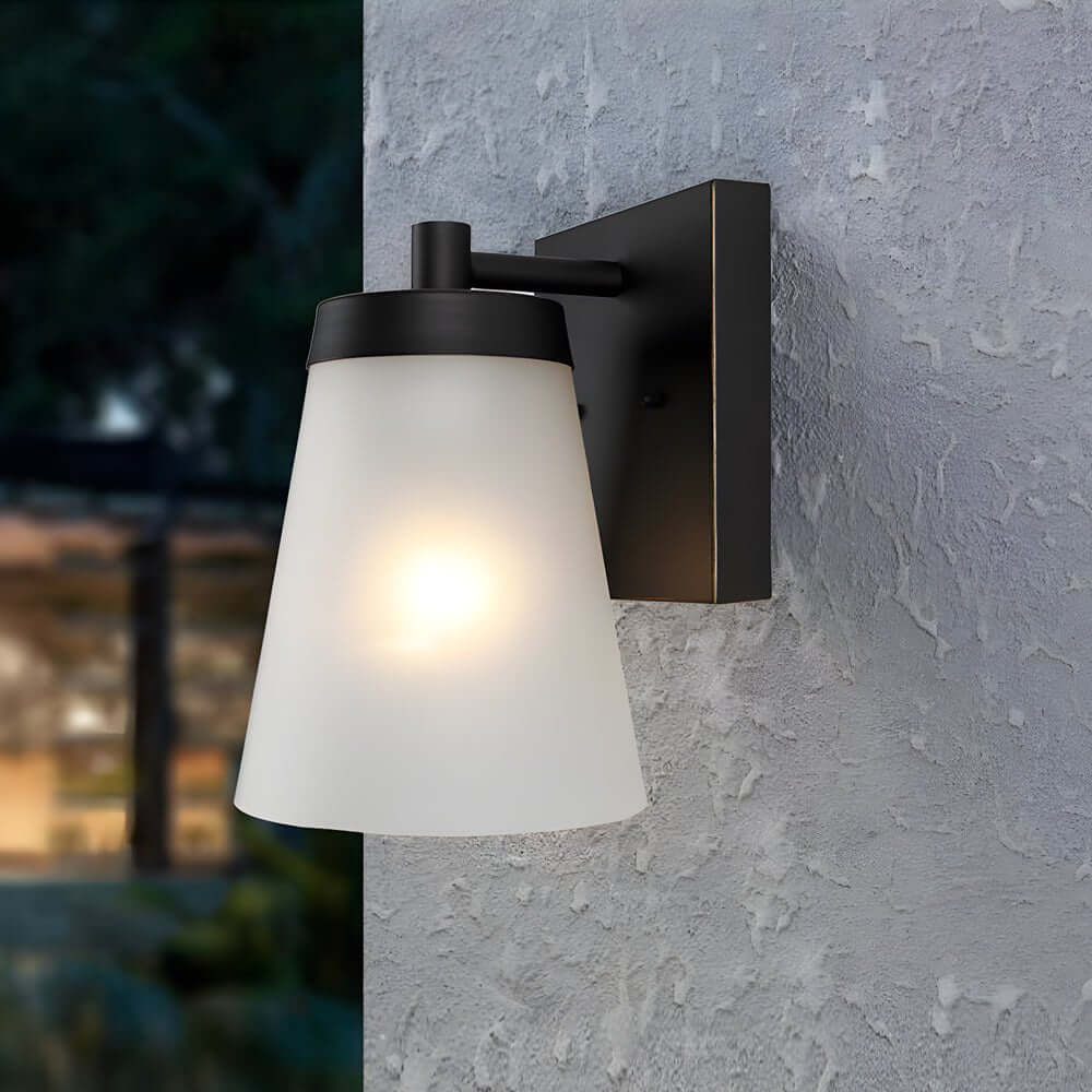Supplan Traditional Sensor Glass Outdoor Wall Sconce