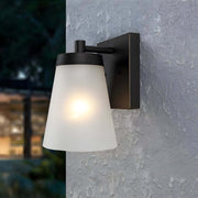 Supplan Traditional Sensor Glass Outdoor Wall Sconce