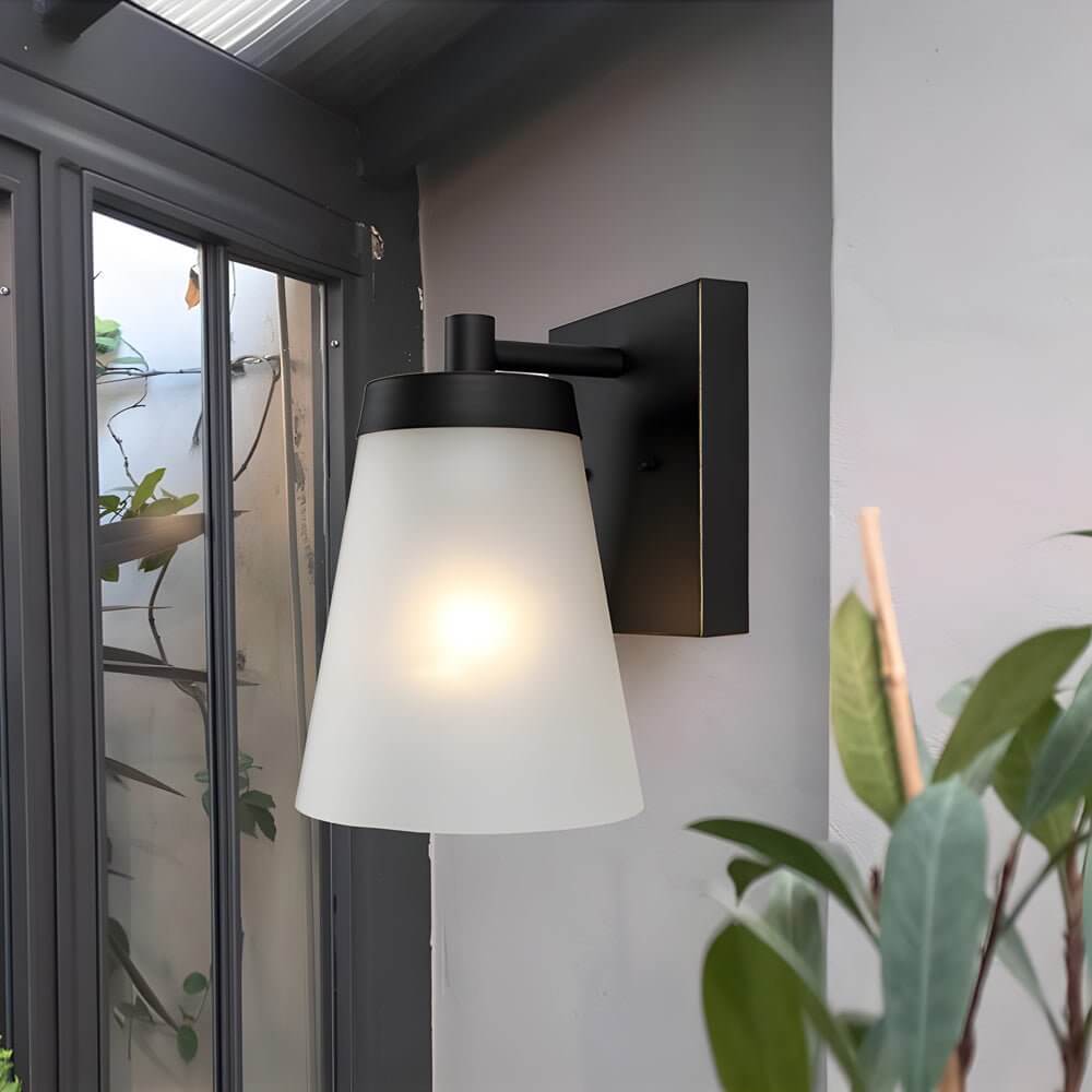 Supplan Traditional Sensor Glass Outdoor Wall Sconce