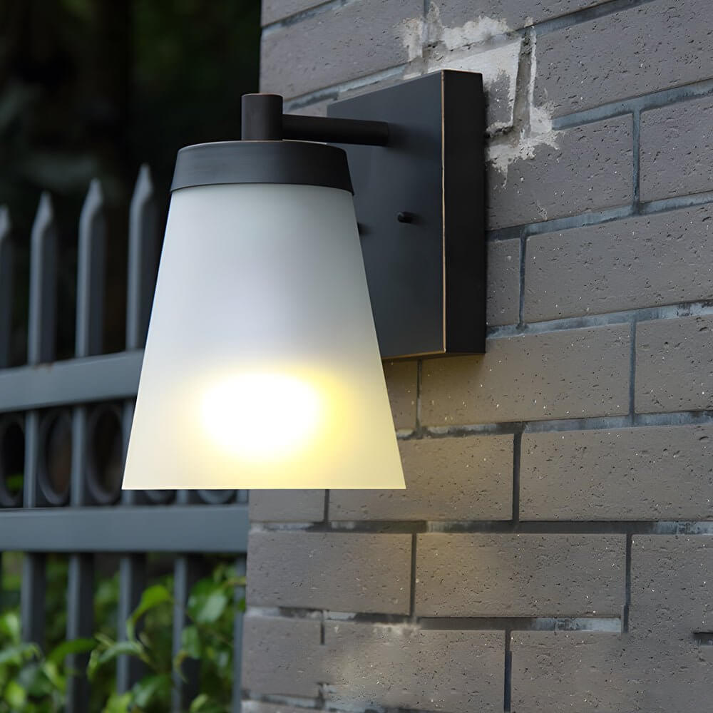 Supplan Traditional Sensor Glass Outdoor Wall Sconce