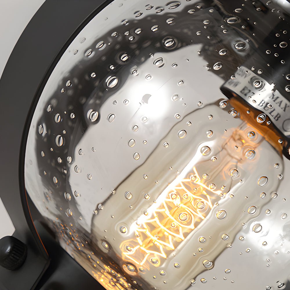 Duncan Seeded Globe Glass Outdoor Wall Lantern