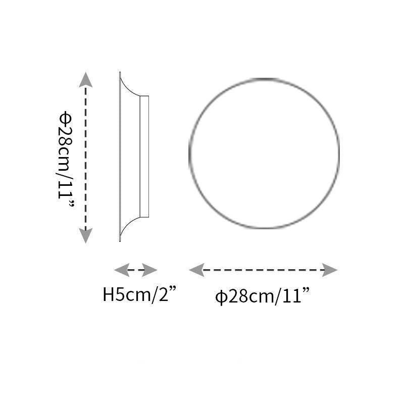 Arelis Geometric Disc Wall Lamp-Neutral Decor