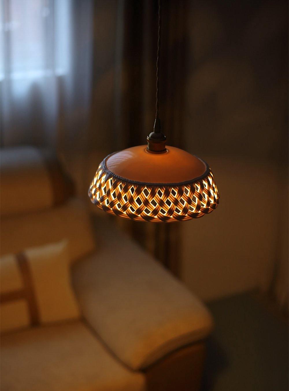 Seluna Ceramic Pendant Light-Neutral Decor