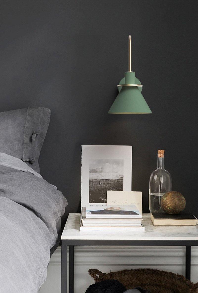 Lustra Wall Lamp Black Gold Minimalist-Neutral Decor