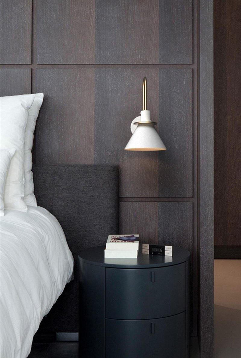 Lustra Wall Lamp Black Gold Minimalist-Neutral Decor