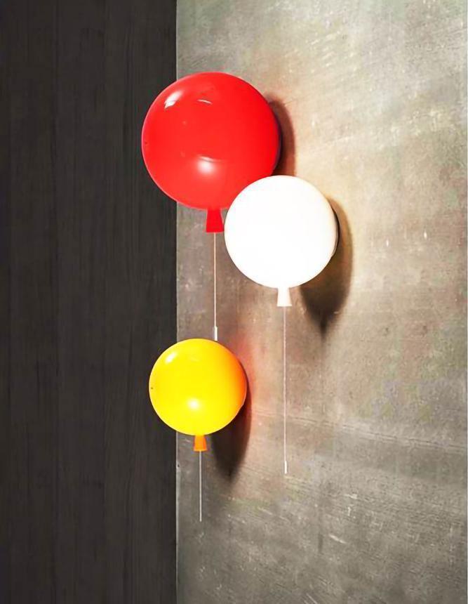 Kiri Cheerful Balloon Dream Plastic Wall Light-Neutral Decor