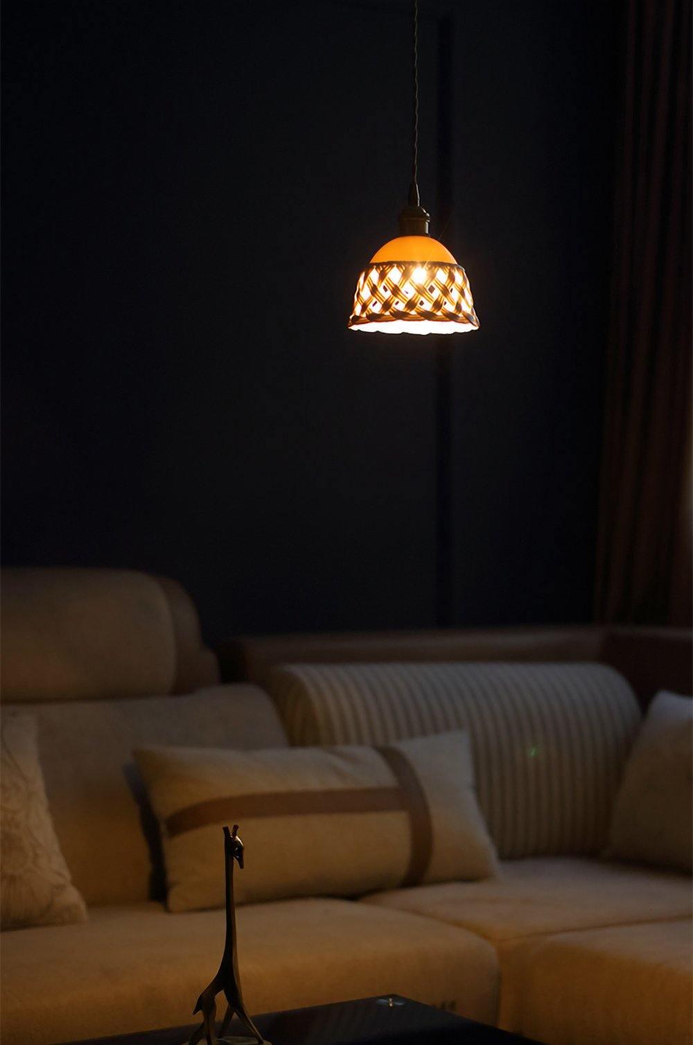 Dominex Ceramic Cozy Pendant Lamp-Neutral Decor