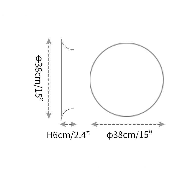 Arelis Geometric Disc Wall Lamp-Neutral Decor