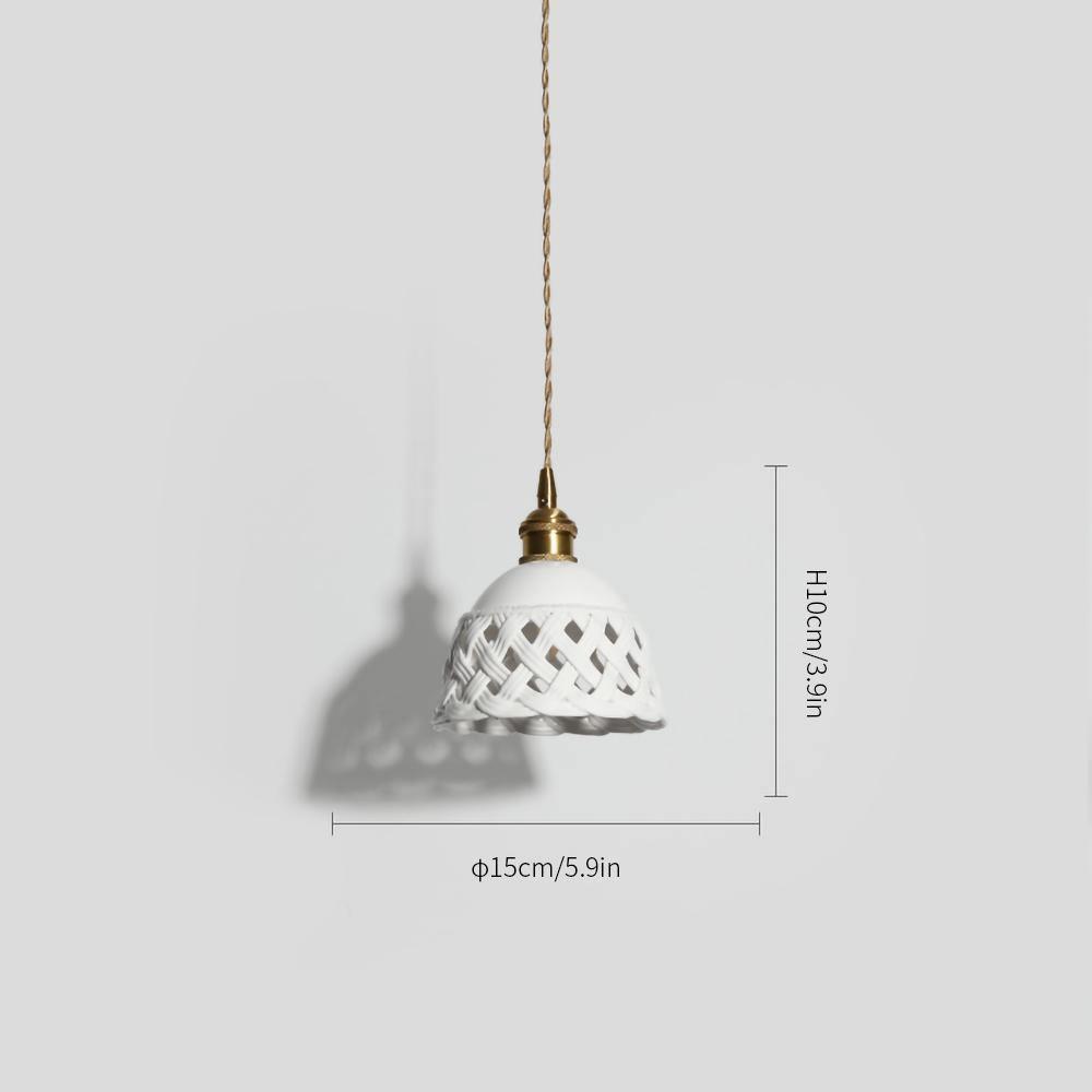 Seluna Ceramic Pendant Light-Neutral Decor