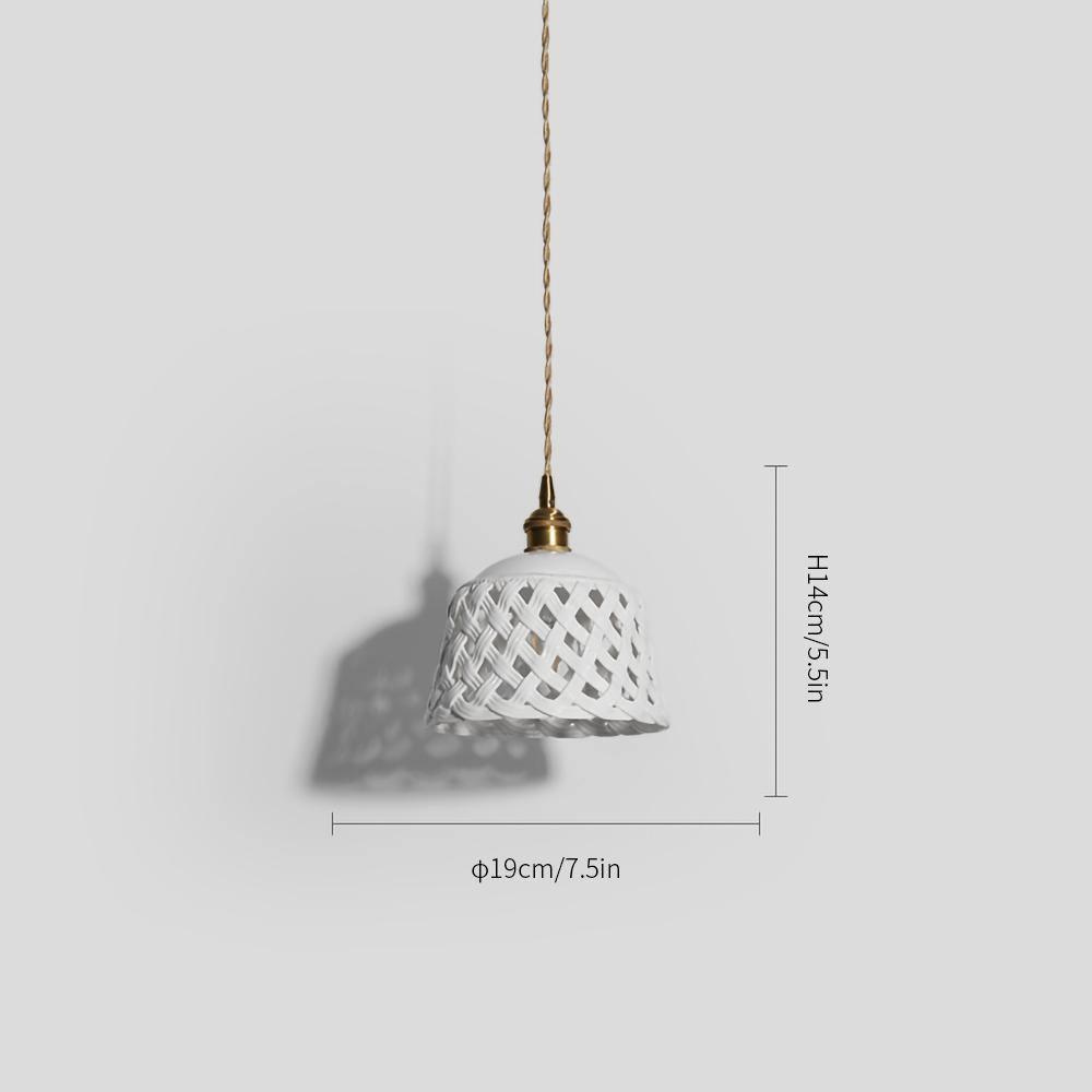 Dominex Ceramic Cozy Pendant Lamp-Neutral Decor