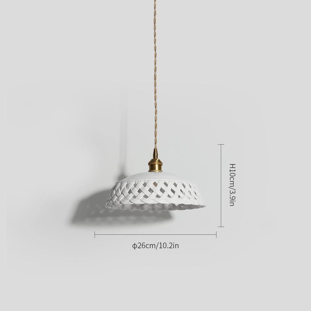 Dominex Ceramic Cozy Pendant Lamp-Neutral Decor