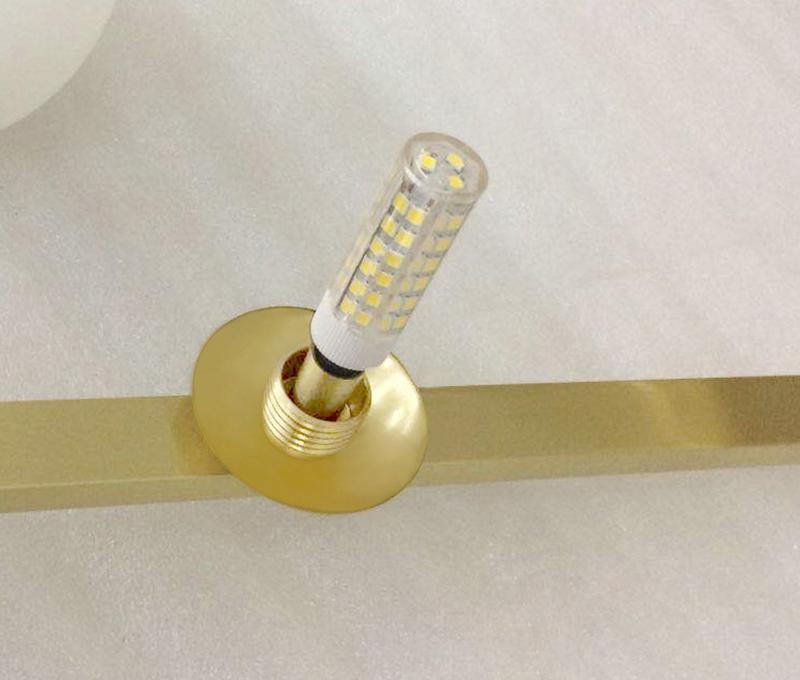 Lustra Chandelier Mondrian Glass Brass Geometric Modern-Neutral Decor