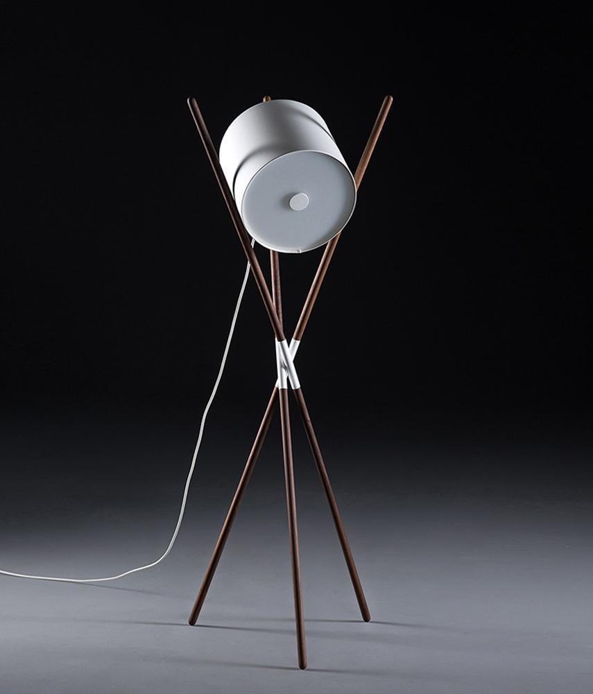 Liveny Contemporary Wood Floor Lamp-Neutral Decor