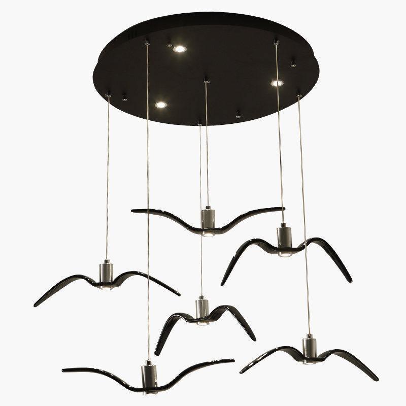Ivoren Pendant Lamp Bird Wings for Living Room-Neutral Decor
