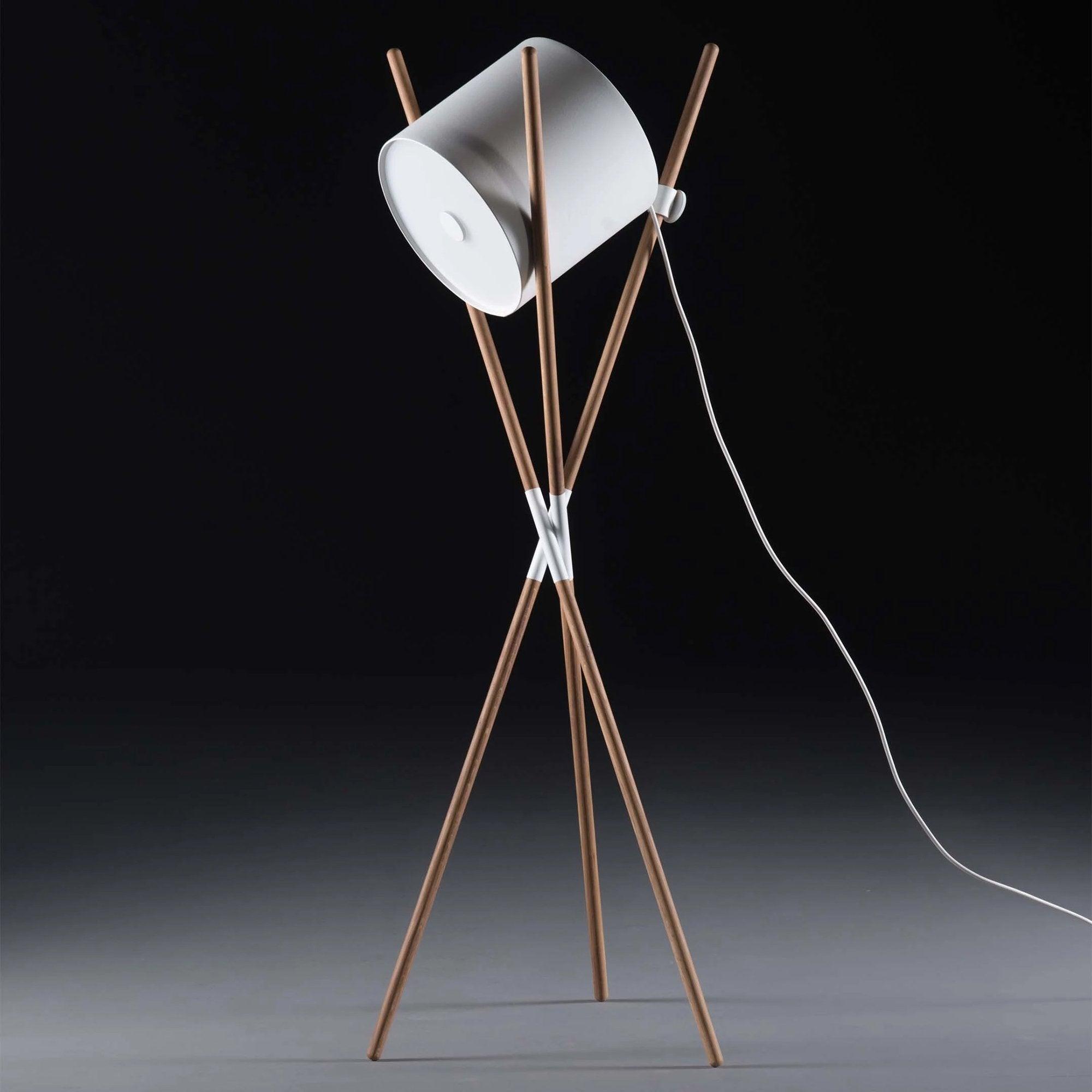 Liveny Contemporary Wood Floor Lamp-Neutral Decor