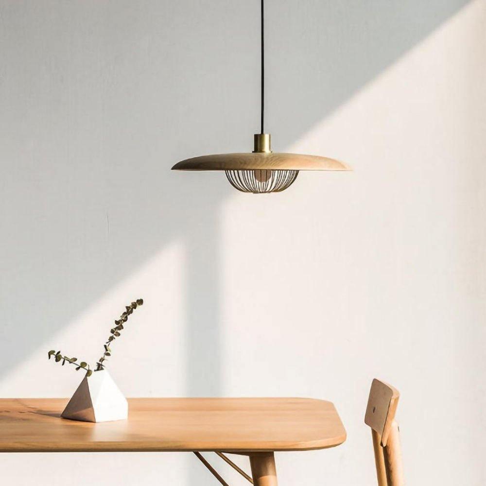 Fyrel Wood Retro Vintage Pendant Lamp-Neutral Decor