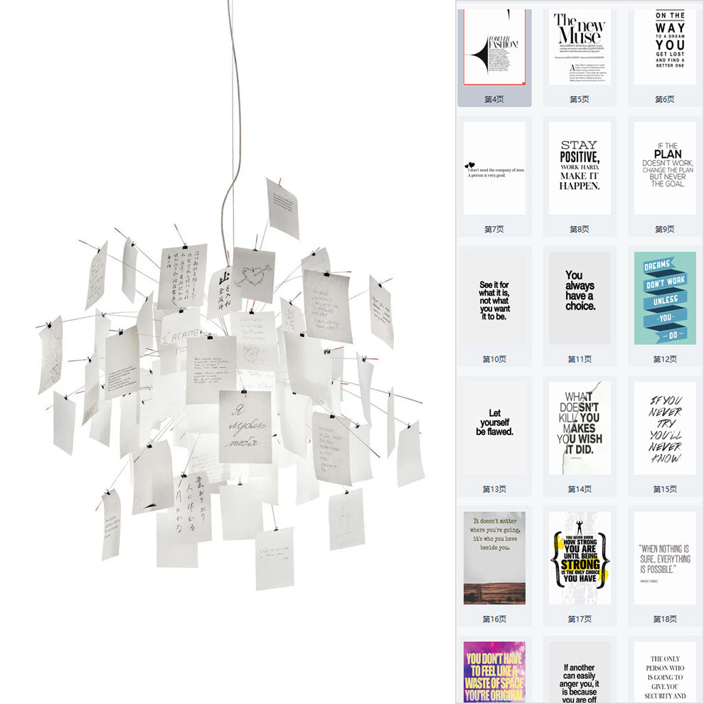 Ortheen Paper Chandelier