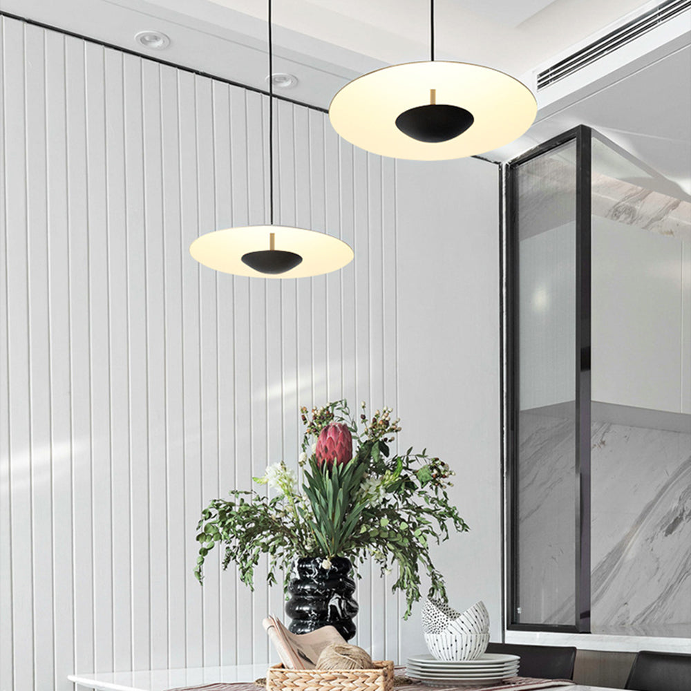 Muto Nordic LED Frisbee Pendant Light Wood & Brown - Neutral Decor