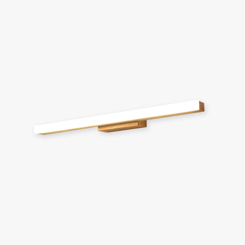 Arisha Modern Minimalist Linear Wooden Wall Lamp, Wood/Walnut - Neutral Decor