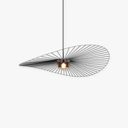 Xelion Pendant Light Modern Flower Fabric Black/White/Gold/Brown-Neutral Decor