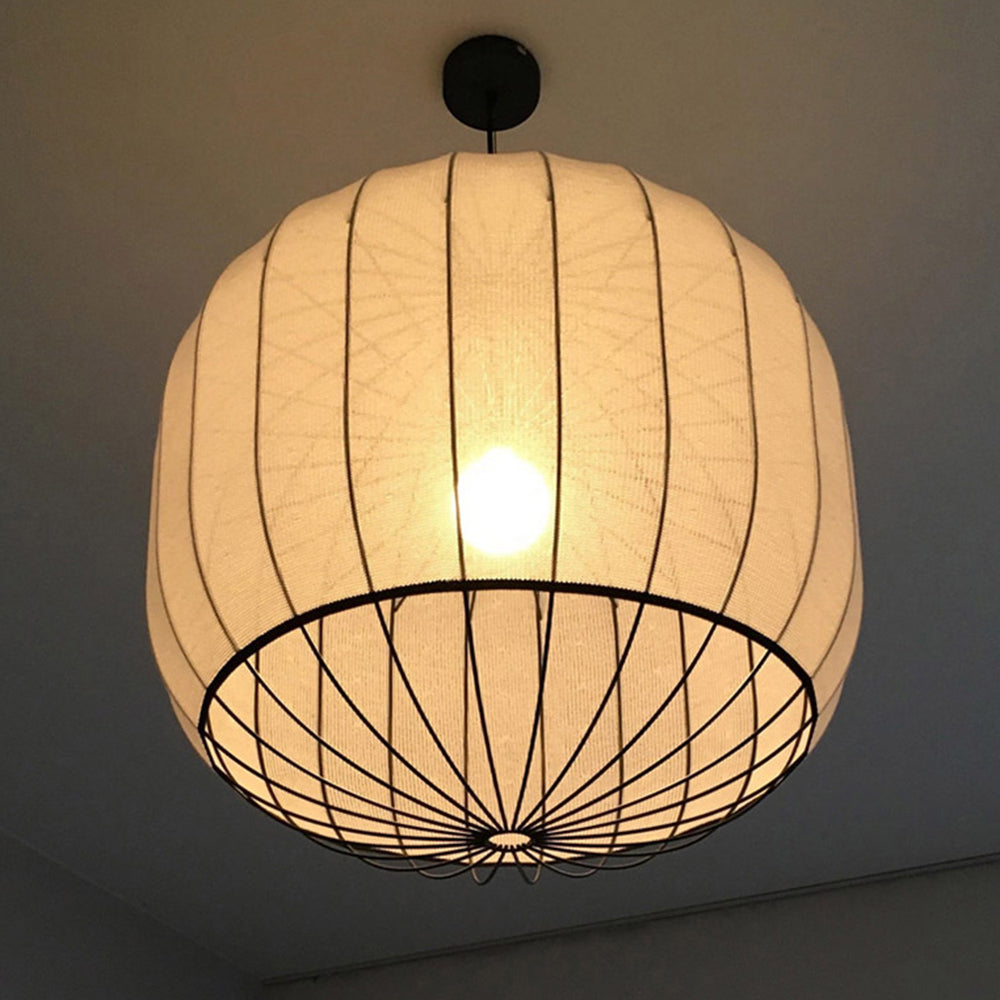 Ritta Pendant Light, Fabric - Neutral Decor
