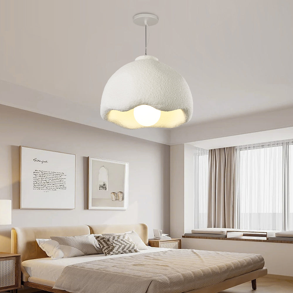 Avi Flower Shape Pendant Light, White, Living Room, Bedroom - Neutral Decor