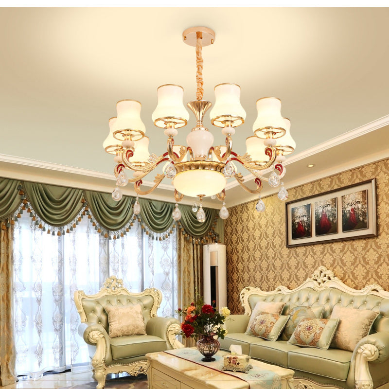 Alessio Retro Pendant Light Metal Glass Living Room Dining Room - Neutral Decor