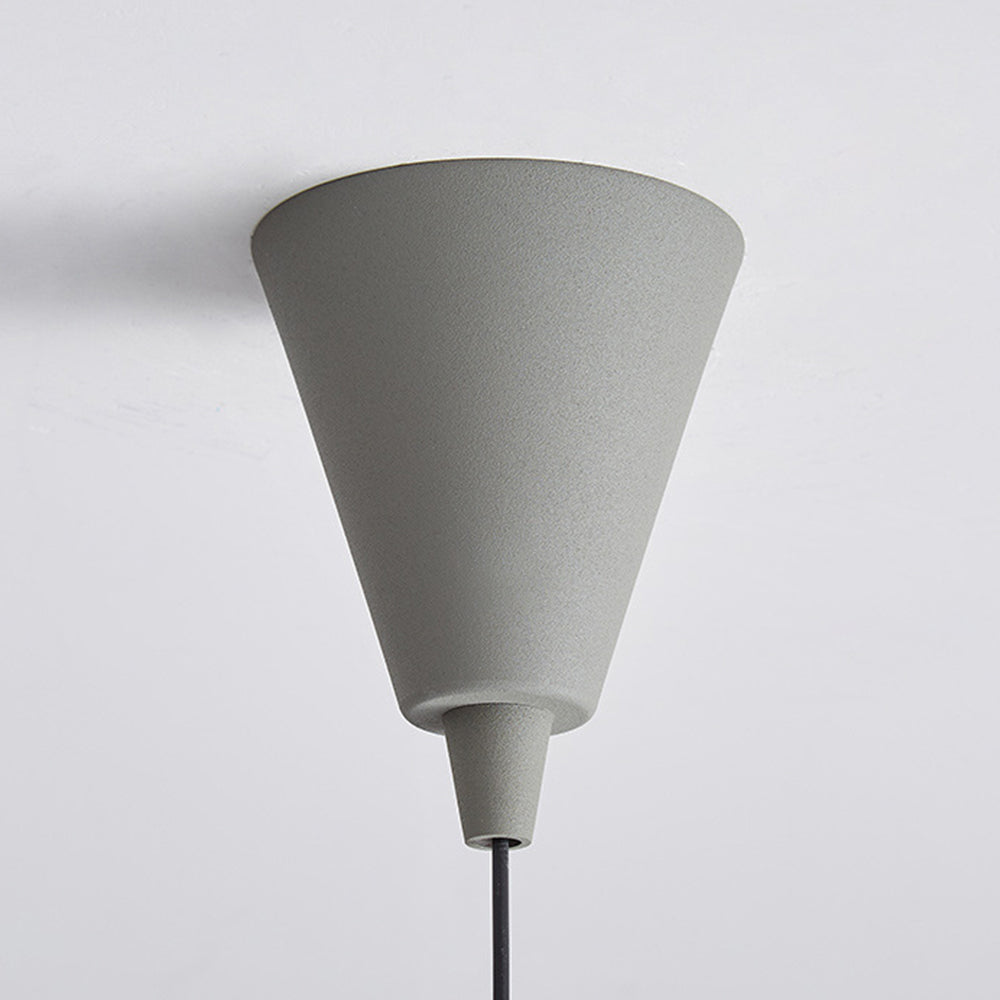 Arisha Minimalist Cone Metal Pendant Light, Grey - Neutral Decor
