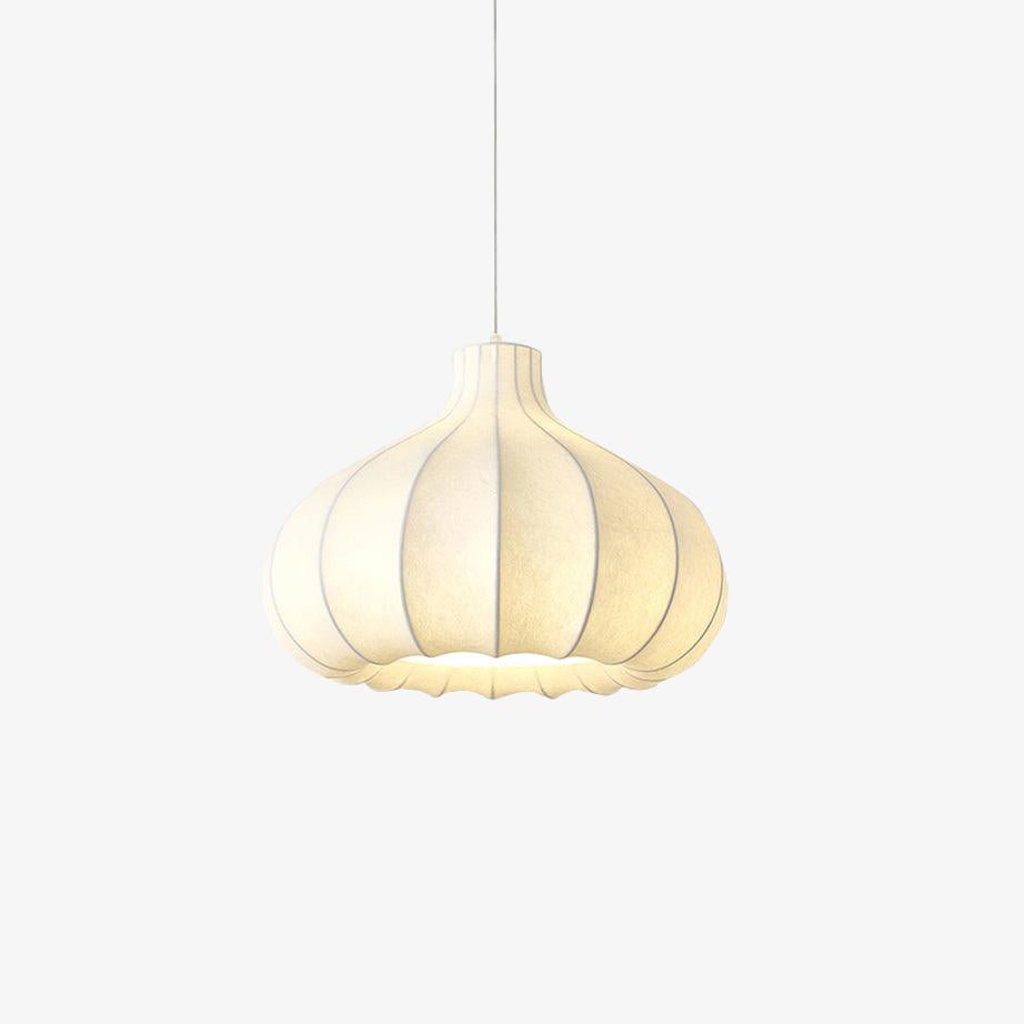 Zinnia Vintage Fabric Pendant Light-Neutral Decor