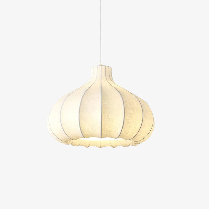 Zinnia Vintage Fabric Pendant Light-Neutral Decor