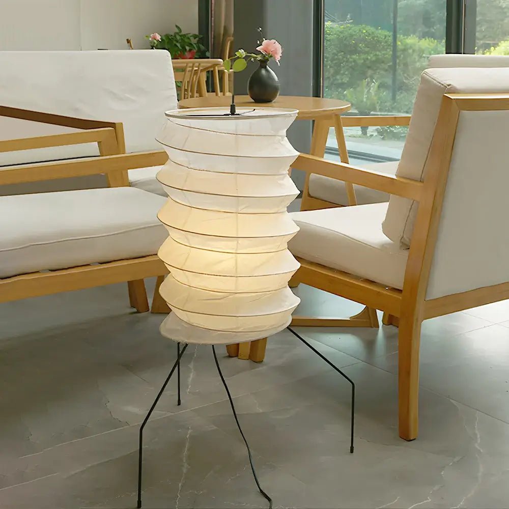 Felrn Minimalist Rice Paper Floor Lamp-Neutral Decor
