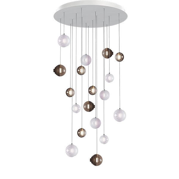 Cosmic Sphere Cascade Chandelier-Neutral Decor