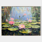 Wall Art Landscape Gradient Floral Lotus Serene - Neutralighting