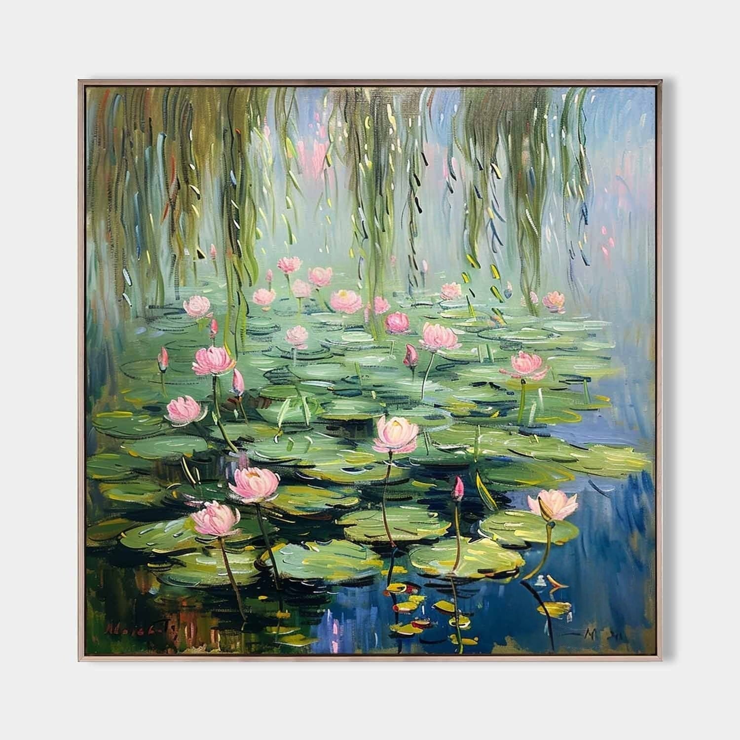 Wall Art Landscape Lotus Atmospheric Ripple - Neutralighting