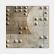 Wall Art Wabi-Sabi Geometric Relief Modern - Neutralighting