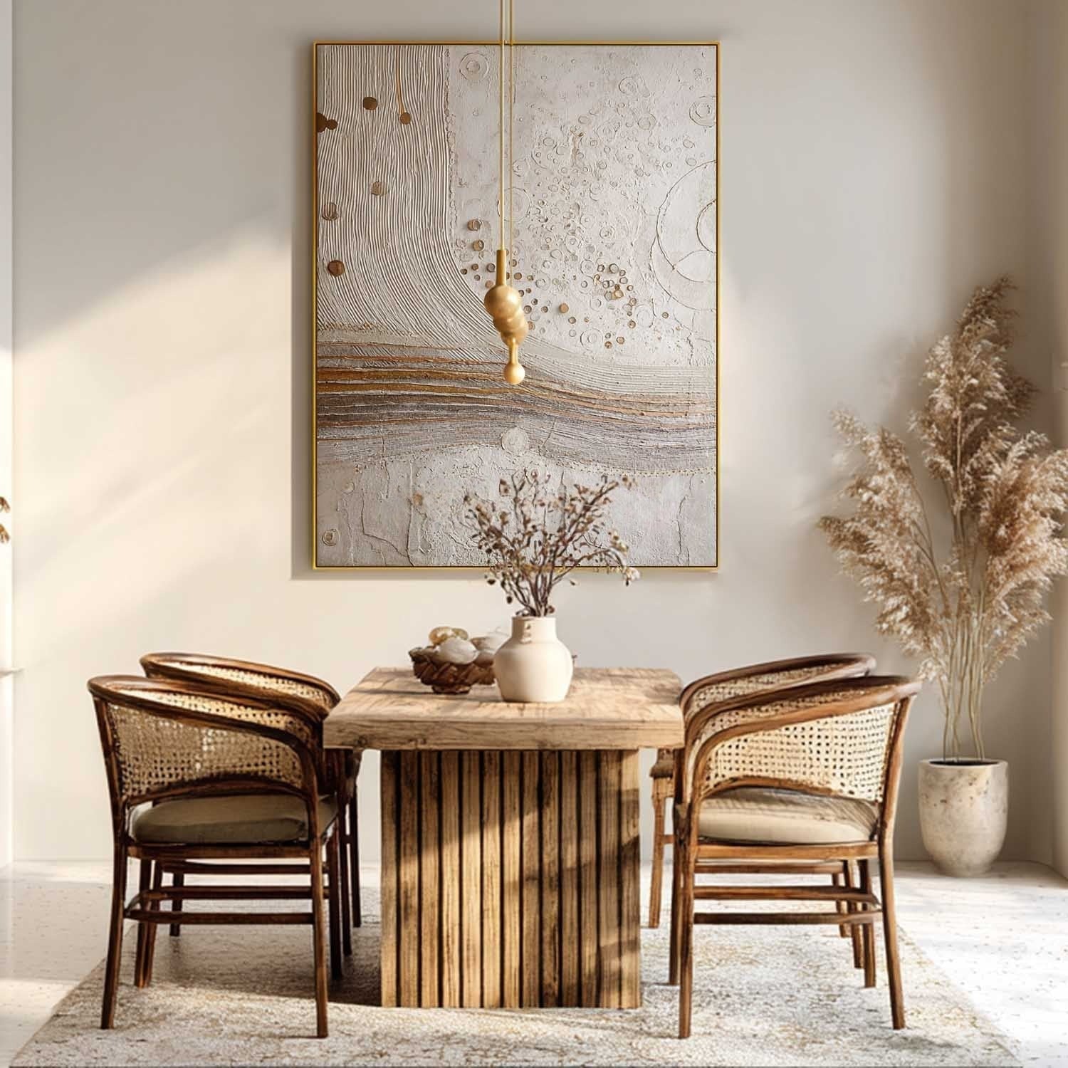 Wall Art Bohemian Wall Art Rustic Abstract - Neutralighting