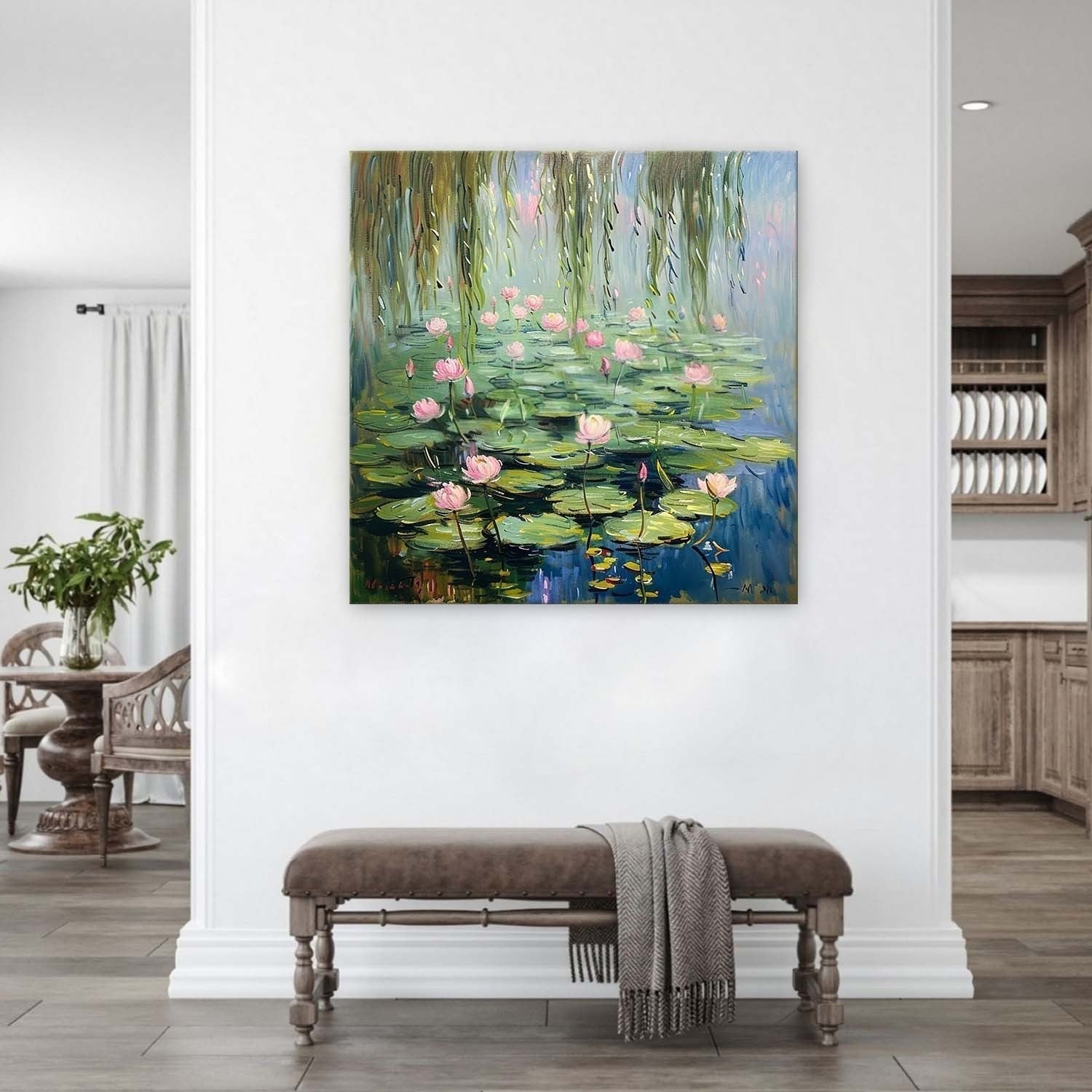 Wall Art Landscape Lotus Atmospheric Ripple - Neutralighting